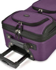 U.S. Traveler Rio Rugged Fabric Expandable Carry-on Luggage Set, 2 Wheel