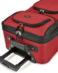 U.S. Traveler Rio Rugged Fabric Expandable Carry-on Luggage Set, 2 Wheel