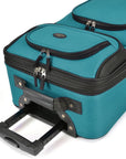 U.S. Traveler Rio Rugged Fabric Expandable Carry-on Luggage Set, 2 Wheel