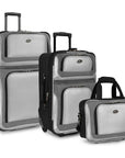 U.S. Traveler New Yorker Lightweight Expandable Rolling Luggage, 3-Piece Set