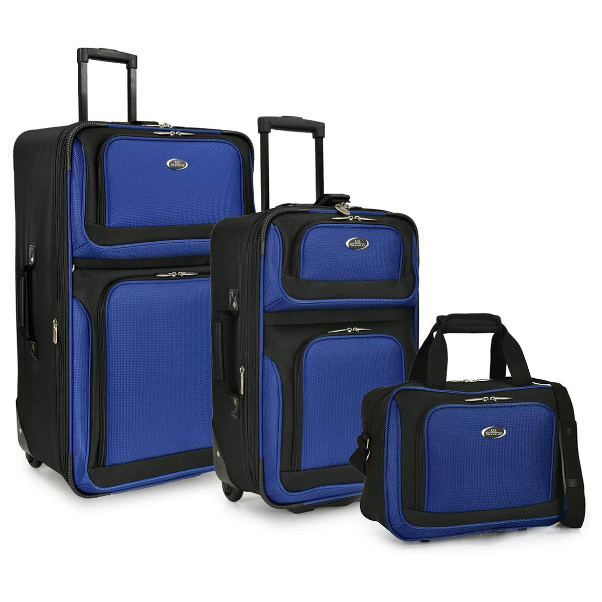 U.S. Traveler New Yorker Lightweight Expandable Rolling Luggage, 3-Piece Set
