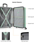 Travel Select Snowcreek 21" Carry-on Hardside Spinner Luggage Set with USB Port