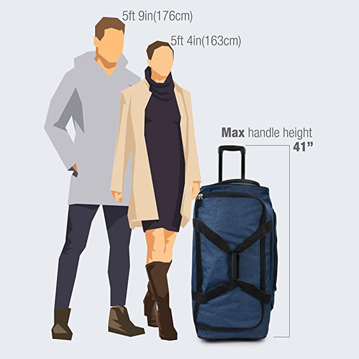 Buy CRAFTEE 54 L Strolley Duffel Bag - Solo Soft Sided Travel Bag ( 24