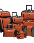 Travel Select Amsterdam Expandable Rolling Upright Luggage, 8-Piece Set