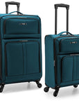 U.S. Traveler Anzio Softside Expandable Spinner Luggage, 2-Piece Set 