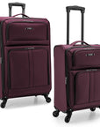U.S. Traveler Anzio Softside Expandable Spinner Luggage, 2-Piece Set