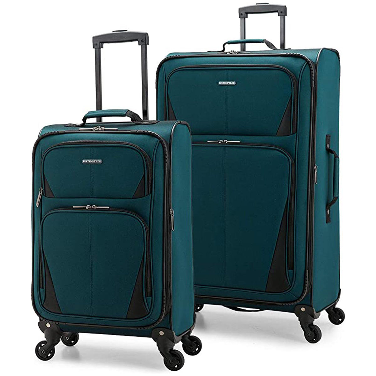 U.S. Traveler Aviron Bay Expandable Softside Luggage with Spinner Wheels, 2 Piece 