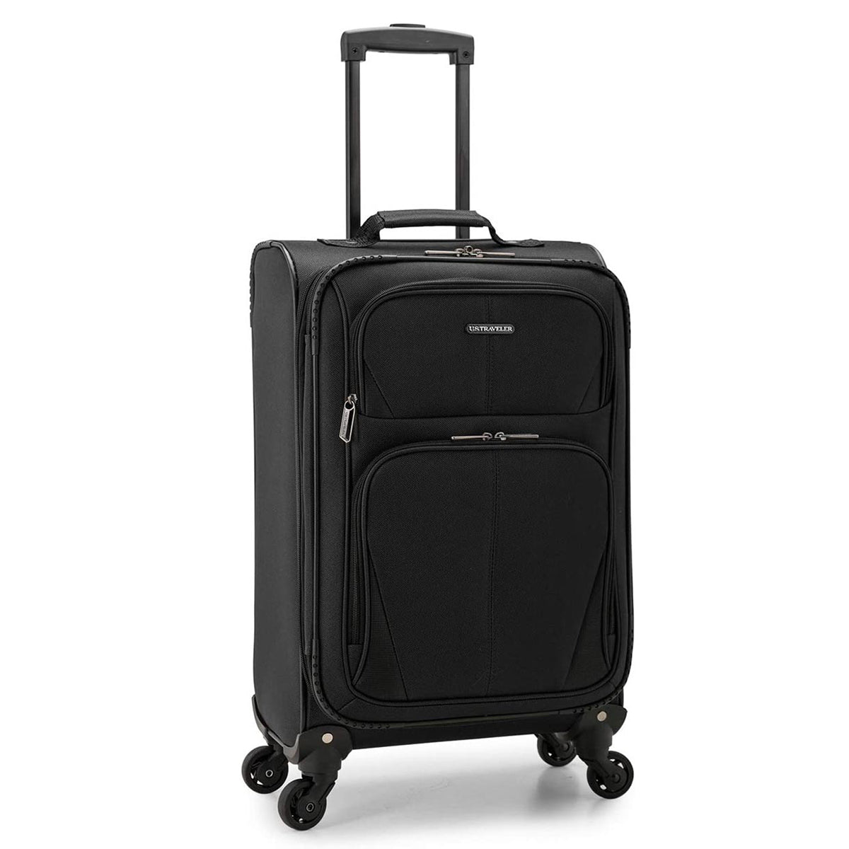  U.S. Traveler Aviron Bay Expandable Softside Luggage with Spinner Wheels, Carry-on 