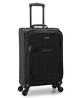  U.S. Traveler Aviron Bay Expandable Softside Luggage with Spinner Wheels, Carry-on 