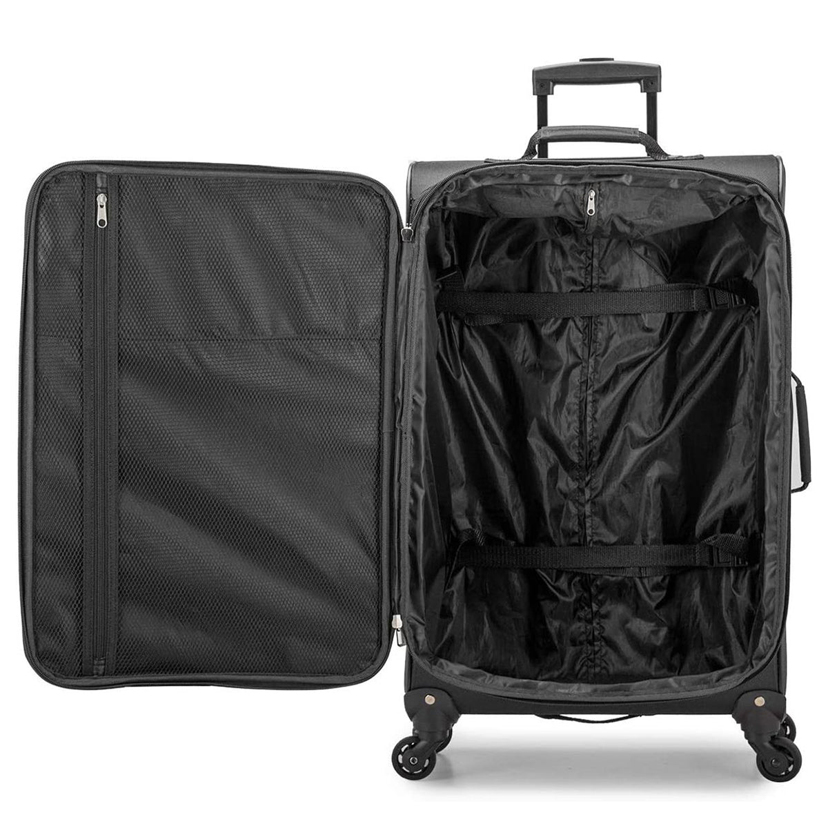 U.S. Traveler Aviron Bay Expandable Softside Luggage with Spinner Wheels, 3 Piece