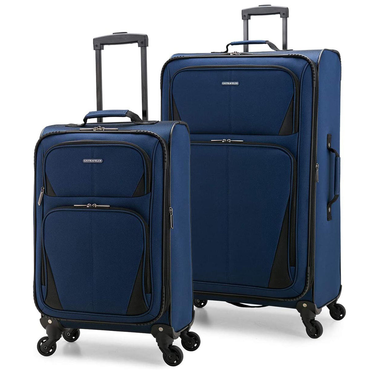 U.S. Traveler Aviron Bay Expandable Softside Luggage with Spinner Wheels, 2 Piece