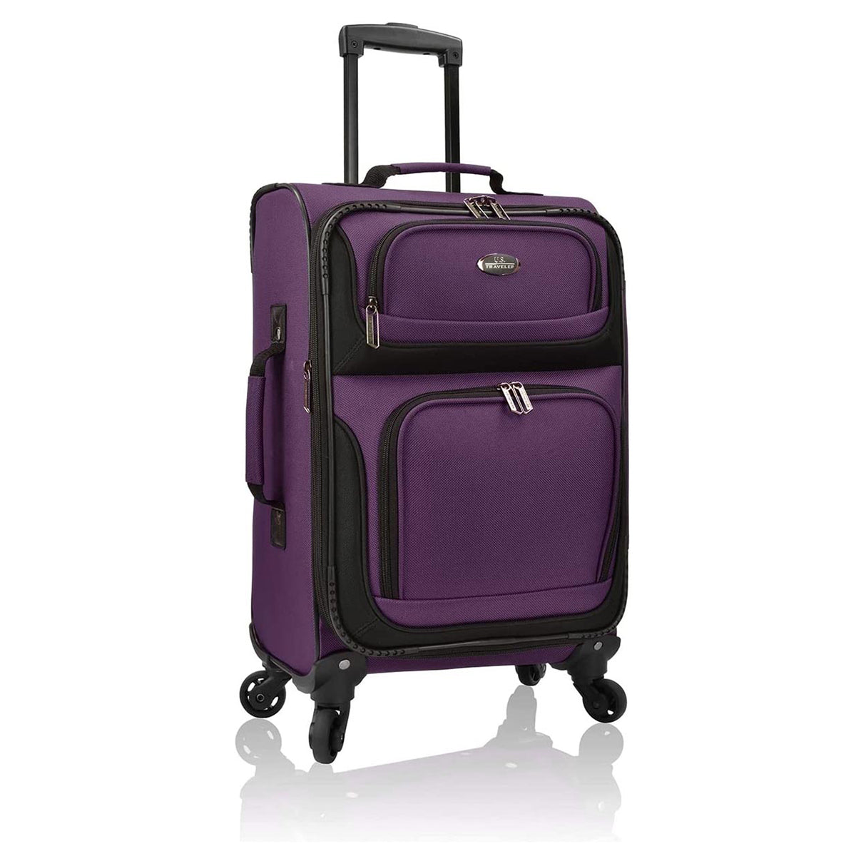 U.S. Traveler Rugged Fabric Expandable Carry-on Luggage Set