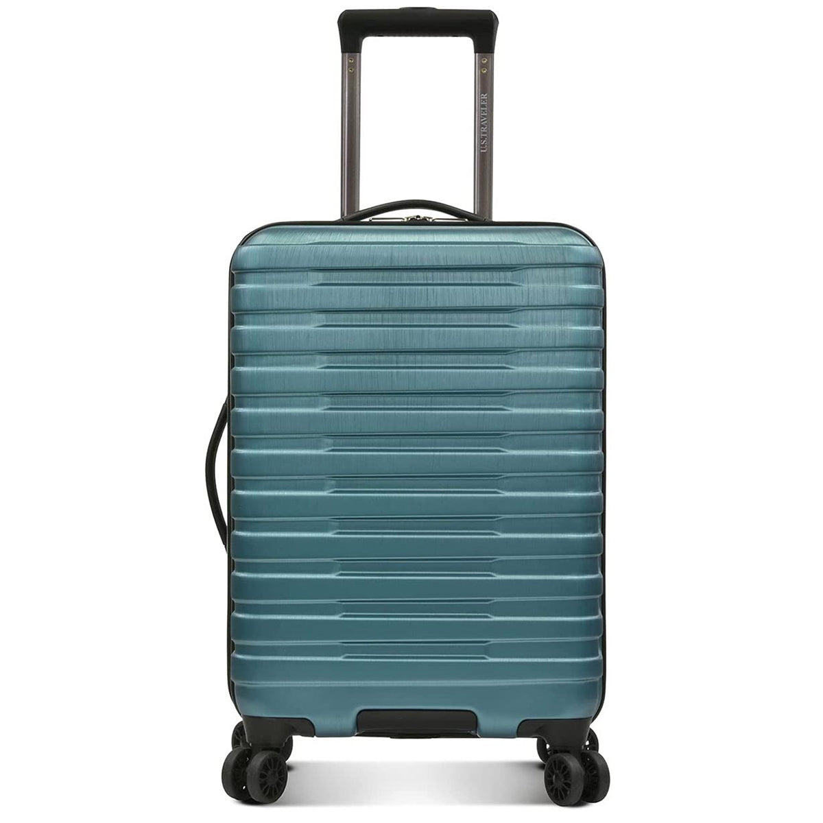 U.S. Traveler Anzio Softside Expandable Spinner Luggage, Teal, Carry-On 22-inch