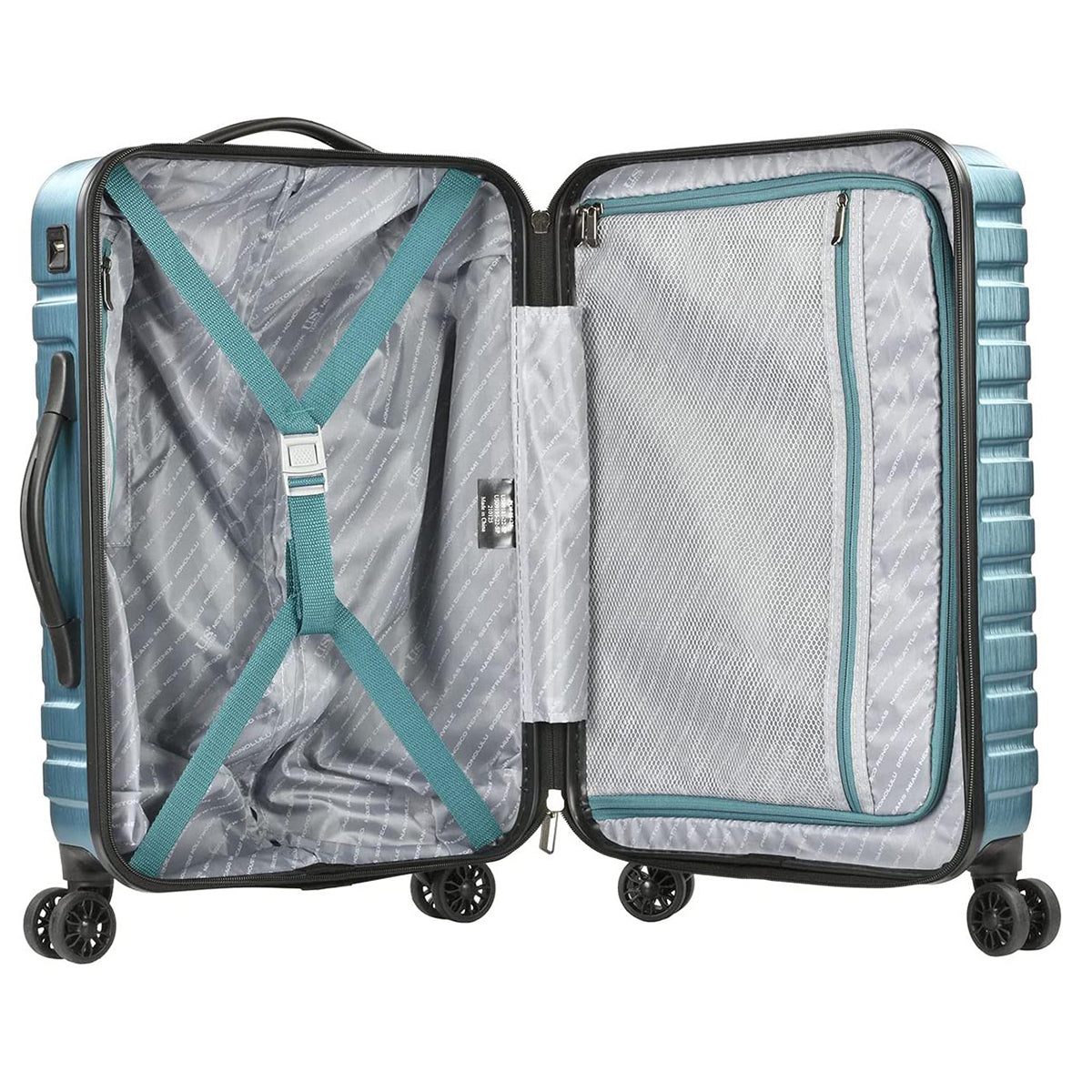 U.S. Traveler Boren Hardside Spinner Luggage With Aluminum Handle, Carry-on
