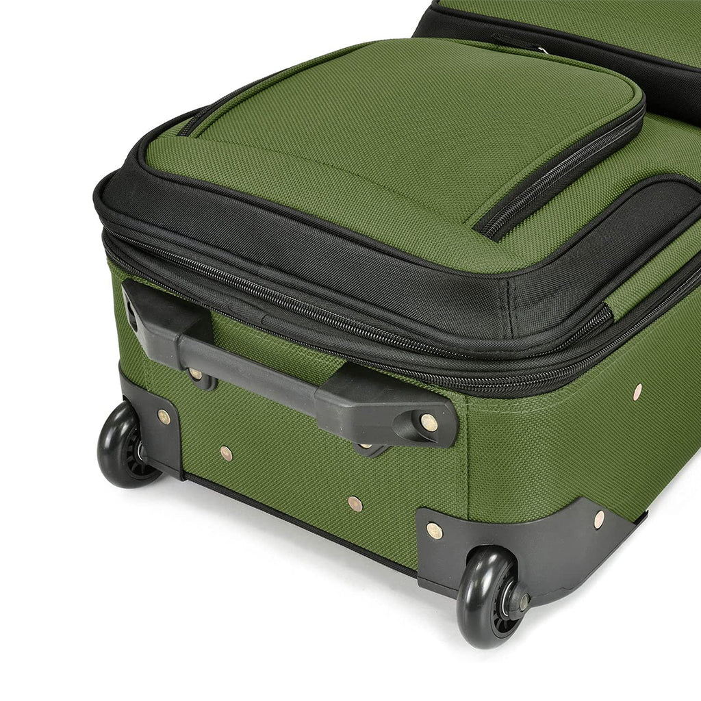 U.S. Traveler Rio Rugged Fabric Expandable Carry-on Luggage Set ...