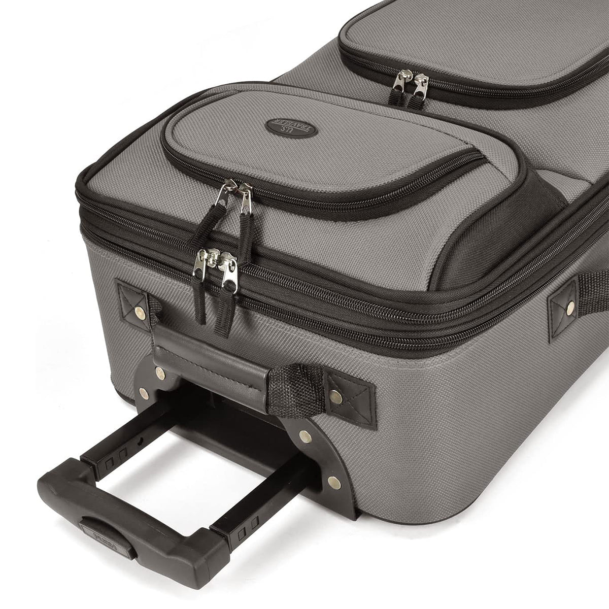 U.S. Traveler Rio Rugged Fabric Expandable Carry-on Luggage Set
